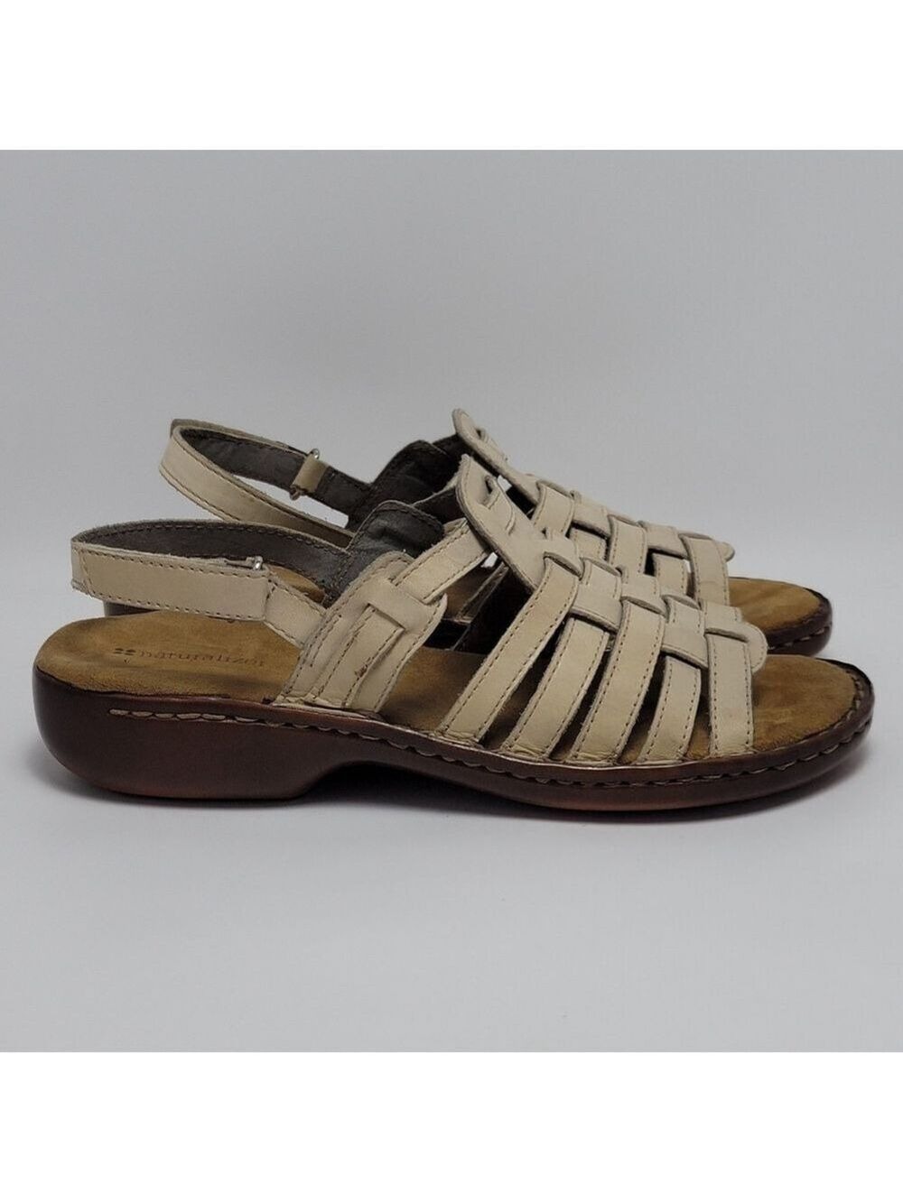 Naturalizer Pompano Leather Fisherman Slingback Casual Comfort Sandals Size 8.5 - Picture 10 of 11